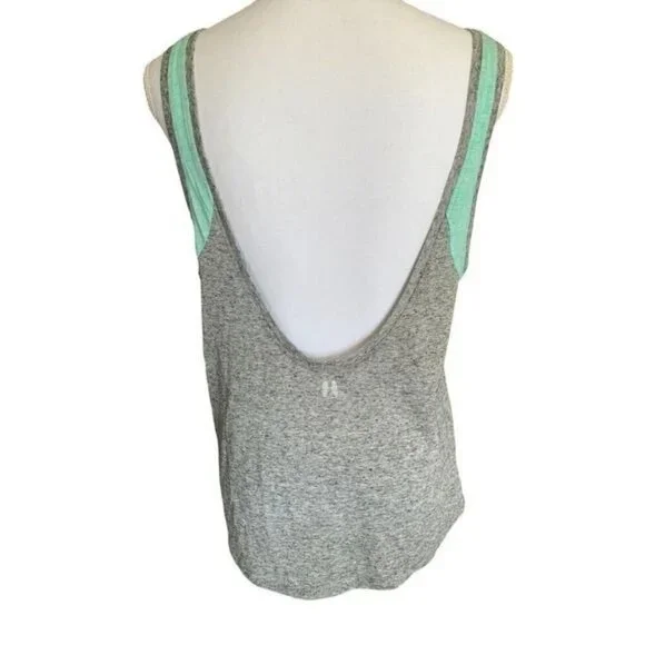 Victoria's Secret Womens Tank Top Low Open Back Gray Little Angel Wings M - Picture 3 of 10